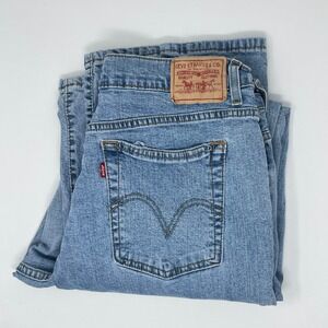 Levis 550 Relaxed Boot Cut Jeans Mens 36x32 Light Wash Denim Blue